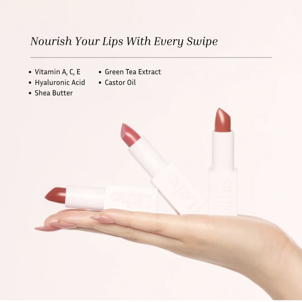 Lithe Nourish & Glow Lipstick In The Color: Calla NEW/Sealed - Picture 5 of 6